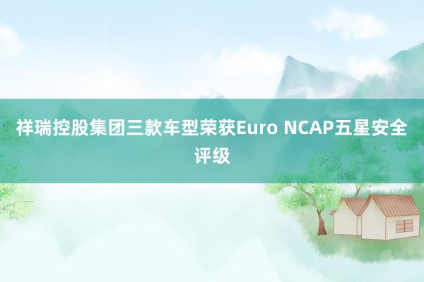 祥瑞控股集团三款车型荣获Euro NCAP五星安全评级