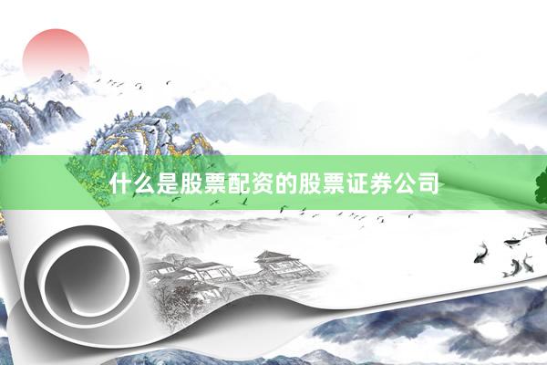什么是股票配资的股票证券公司