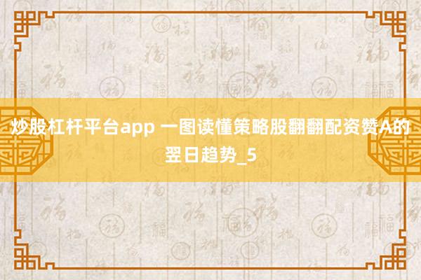 炒股杠杆平台app 一图读懂策略股翻翻配资赞A的翌日趋势_5